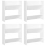 Zapateros de pared 4 uds madera contrachapada blanco 60x18x60cm en Zapateros y organizadores de calzado | Comprar online en Foru