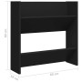 Zapatero de pared madera contrachapada negro 60x18x60 cm en Zapateros y organizadores de calzado | Comprar online en Foru.es