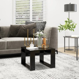 Mesa auxiliar de madera contrachapada negro 50x50x35 cm de vidaXL, Mesas auxiliares - Ref: Foro24-808622, Precio: 36,48 €, De...