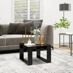 Mesa auxiliar de madera contrachapada negro 50x50x35 cm de vidaXL, Mesas auxiliares - Ref: Foro24-808622, Precio: 35,90 €, De...