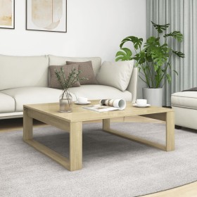 Mesa de centro madera contrachapada roble Sonoma 100x100x35 cm de vidaXL, Mesas de centro - Ref: Foro24-808633, Precio: 62,76...
