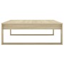 Mesa de centro madera contrachapada roble Sonoma 100x100x35 cm de vidaXL, Mesas de centro - Ref: Foro24-808633, Precio: 62,76...