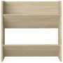 Zapateros de pared 2 uds contrachapada roble Sonoma 60x18x60 cm en Zapateros y organizadores de calzado | Comprar online en Foru