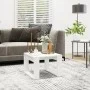 Mesa auxiliar de madera contrachapada blanco 50x50x35 cm de vidaXL, Mesas auxiliares - Ref: Foro24-808621, Precio: 34,96 €, D...