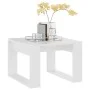 Mesa auxiliar de madera contrachapada blanco 50x50x35 cm de vidaXL, Mesas auxiliares - Ref: Foro24-808621, Precio: 34,96 €, D...
