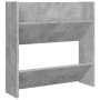 Zapatero de pared madera contrachapada gris hormigón 60x18x60cm en Zapateros y organizadores de calzado | Comprar online en Foru