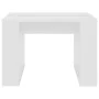 Mesa auxiliar de madera contrachapada blanco 50x50x35 cm de vidaXL, Mesas auxiliares - Ref: Foro24-808621, Precio: 34,96 €, D...