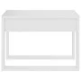 Mesa auxiliar de madera contrachapada blanco 50x50x35 cm de vidaXL, Mesas auxiliares - Ref: Foro24-808621, Precio: 34,96 €, D...