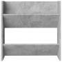 Zapatero de pared madera contrachapada gris hormigón 60x18x60cm en Zapateros y organizadores de calzado | Comprar online en Foru