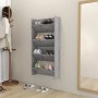 Zapateros de pared 2 uds contrachapada gris hormigón 60x18x60cm en Zapateros y organizadores de calzado | Comprar online en Foru