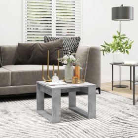 Mesa de centro madera de ingeniería gris hormigón 50x50x35 cm de vidaXL, Mesas auxiliares - Ref: Foro24-808625, Precio: 30,04...