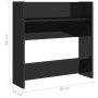 Zapateros de pared 2 uds contrachapada negro brillo 60x18x60 cm en Zapateros y organizadores de calzado | Comprar online en Foru