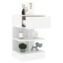 Mesita de noche aglomerado blanco 40x35x65 cm de vidaXL, Mesitas de noche - Ref: Foro24-808648, Precio: 44,24 €, Descuento: %