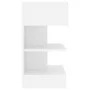 Mesita de noche aglomerado blanco 40x35x65 cm de vidaXL, Mesitas de noche - Ref: Foro24-808648, Precio: 44,24 €, Descuento: %