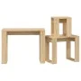 3-piece stackable tables in Sonoma oak-colored plywood by vidaXL, Side tables - Ref: Foro24-808606, Price: 56,18 €, Discount: %