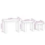 3-piece stackable tables in Sonoma oak-colored plywood by vidaXL, Side tables - Ref: Foro24-808606, Price: 56,18 €, Discount: %