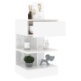Mesitas de noche 2 unidades blanco brillo 40x35x65 cm de vidaXL, Mesitas de noche - Ref: Foro24-808661, Precio: 83,96 €, Desc...