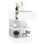 Mesitas de noche 2 unidades blanco brillo 40x35x65 cm de vidaXL, Mesitas de noche - Ref: Foro24-808661, Precio: 82,92 €, Desc...