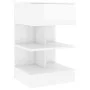 Mesitas de noche 2 unidades blanco brillo 40x35x65 cm de vidaXL, Mesitas de noche - Ref: Foro24-808661, Precio: 82,92 €, Desc...
