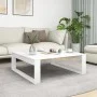 Mesa de centro madera contrachapada blanco 100x100x35 cm de vidaXL, Mesas de centro - Ref: Foro24-808630, Precio: 64,32 €, De...