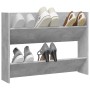 Zapatero de pared madera contrachapada gris hormigón 80x18x60cm en Zapateros y organizadores de calzado | Comprar online en Foru