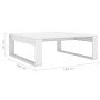 Mesa de centro madera contrachapada blanco 100x100x35 cm de vidaXL, Mesas de centro - Ref: Foro24-808630, Precio: 65,34 €, De...