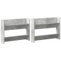 Zapateros de pared 2 uds contrachapada gris hormigón 80x18x60cm en Zapateros y organizadores de calzado | Comprar online en Foru
