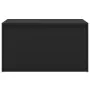 Banco de pasillo de madera de ingeniería negro 80x40x45 cm de vidaXL, Bancos para recibidores y almacenamiento - Ref: Foro24-...