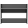 Zapatero de pared madera contrachapada gris brillo 80x18x60 cm en Zapateros y organizadores de calzado | Comprar online en Foru.