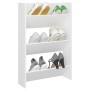 Zapatero de pared madera contrachapada blanco 60x18x90 cm en Zapateros y organizadores de calzado | Comprar online en Foru.es