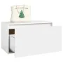 White engineered wood hallway bench 80x40x45 cm by vidaXL, Benches for halls and storage - Ref: Foro24-808666, Price: 69,10 €...