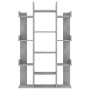 Librería de madera contrachapada gris hormigón 86x25,5x140 cm de vidaXL, Librerías y estanterías - Ref: Foro24-808904, Precio...