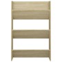 Zapateros de pared 2 uds contrachapada roble Sonoma 60x18x90 cm en Zapateros y organizadores de calzado | Comprar online en Foru