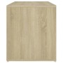 Banco pasillo madera de ingeniería roble Sonoma 80x40x45 cm de vidaXL, Bancos para recibidores y almacenamiento - Ref: Foro24...