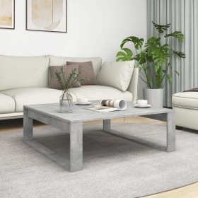 Mesa de centro madera de ingeniería gris hormigón 100x100x35 cm de vidaXL, Mesas de centro - Ref: Foro24-808634, Precio: 64,0...
