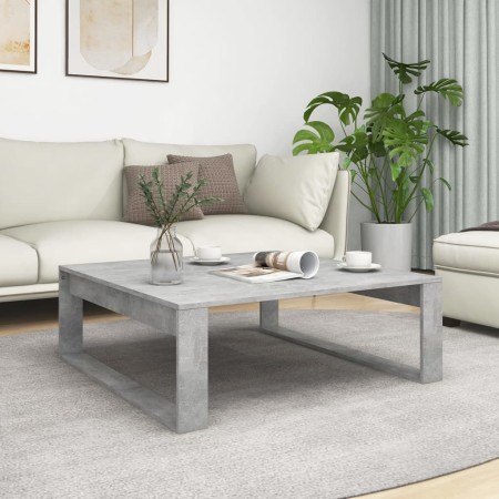 Mesa de centro madera de ingeniería gris hormigón 100x100x35 cm de vidaXL, Mesas de centro - Ref: Foro24-808634, Precio: 64,0...