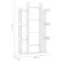 Estantería librería madera contrachapada blanco 86x25,5x140 cm de vidaXL, Librerías y estanterías - Ref: Foro24-808900, Preci...
