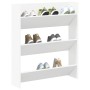 Zapatero de pared madera contrachapada blanco 80x18x90 cm en Zapateros y organizadores de calzado | Comprar online en Foru.es