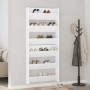 Zapateros de pared 2 uds madera contrachapada blanco 80x18x90cm en Zapateros y organizadores de calzado | Comprar online en Foru