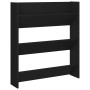 Zapatero de pared madera contrachapada negro 80x18x90 cm en Zapateros y organizadores de calzado | Comprar online en Foru.es