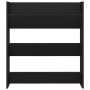 Zapatero de pared madera contrachapada negro 80x18x90 cm en Zapateros y organizadores de calzado | Comprar online en Foru.es
