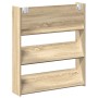 Zapatero de pared madera contrachapada roble Sonoma 80x18x90 cm en Zapateros y organizadores de calzado | Comprar online en Foru