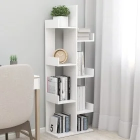 White engineered wood shelf 48x25.5x140 cm by vidaXL, Bookcases and shelves - Ref: Foro24-808909, Price: 50,05 €, Discount: %