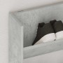 Zapatero de pared madera contrachapada gris hormigón 80x18x90cm en Zapateros y organizadores de calzado | Comprar online en Foru