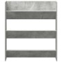Zapatero de pared madera contrachapada gris hormigón 80x18x90cm en Zapateros y organizadores de calzado | Comprar online en Foru