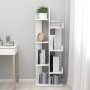 Estantería de madera de ingeniería blanco 48x25,5x140 cm de vidaXL, Librerías y estanterías - Ref: Foro24-808909, Precio: 51,...