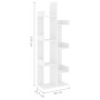 Estantería de madera de ingeniería blanco 48x25,5x140 cm de vidaXL, Librerías y estanterías - Ref: Foro24-808909, Precio: 51,...