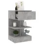 Mesitas de noche 2 uds gris hormigón 40x35x70 cm de vidaXL, Mesitas de noche - Ref: Foro24-808657, Precio: 70,01 €, Descuento: %