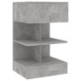 Mesitas de noche 2 uds gris hormigón 40x35x70 cm de vidaXL, Mesitas de noche - Ref: Foro24-808657, Precio: 70,82 €, Descuento: %