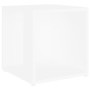 Mesa auxiliar de madera contrachapada blanco 33x33x34,5 cm de vidaXL, Mesas auxiliares - Ref: Foro24-809008, Precio: 24,27 €,...